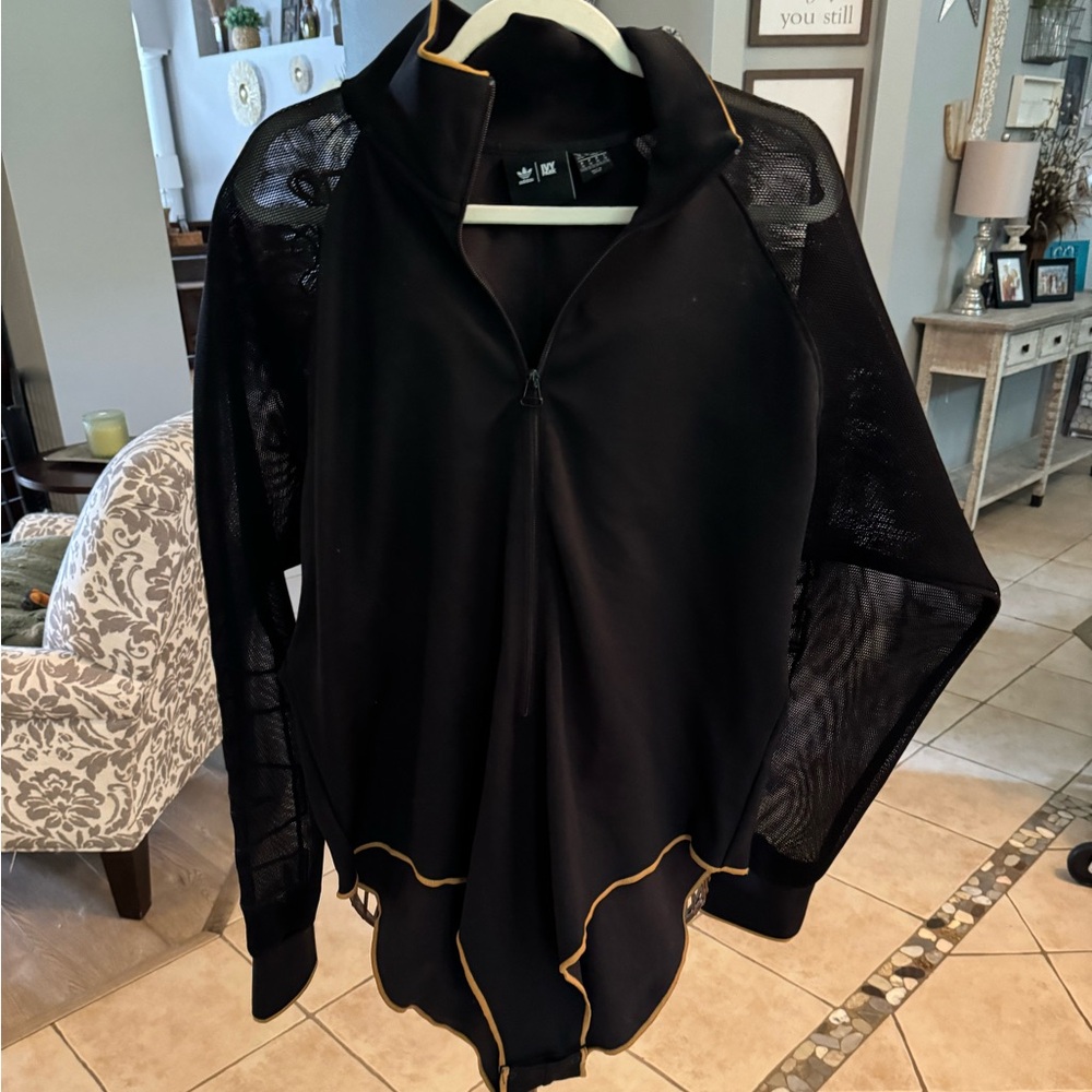 Adidas X Ivy Park Mesh Sleeve Beyonce Bodysuit Black Size 3x